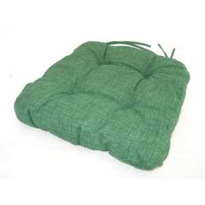 Sedák na židli 40x40 cm barva tmavě zelený melír